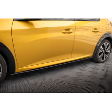 Maxton Design "Street Pro" difuzory pod boční prahy pro Peugeot 208 GT Mk2, plast ABS bez povrchové úpravy