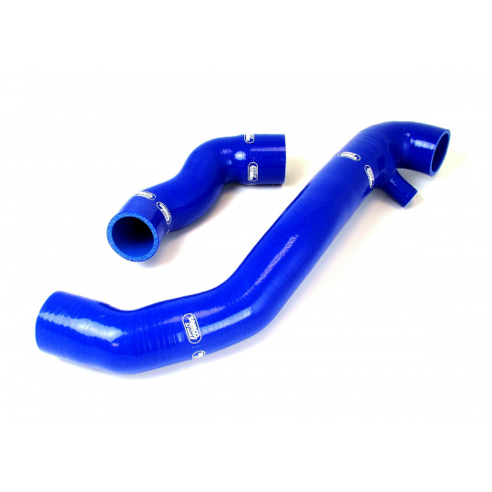 Samco Sport 2-dílná sada silikonových hadic pro vedení tlakového vzduchu pro Renault 5 GT Turbo 1985 - 1987 Phase 1 (Without boost sensor connection in Intercooler Hose), barva: modrá