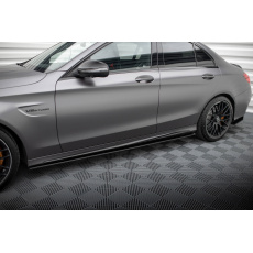 Maxton Design "Street Pro" difuzory pod boční prahy pro Mercedes třída C W205 Facelift/63 AMG/Sedan/Estate, plast ABS bez povrchové úpravy, s červenou linkou Maxton Design "Street Pro" difuzory pod boční prahy pro Mercedes třída C W205 Facelift/63 AMG/Sedan/Estate, plast ABS bez povrchové úpravy, s červenou linkou