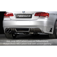 Rieger spoiler pod zadní nárazník pro BMW řada 3 E92, E93 kabriolet, kupé před faceliftem r.v. 03/07-02/10, 09/06-02/10, plast ABS bez povrchové úpravy, mimo 335i a 335d, pro vozy s dvojitou koncovkou vlevo Rieger spoiler pod zadní nárazník pro BMW řada 3 E92, E93 kabriolet, kupé před faceliftem r.v. 03/07-02/10, 09/06-02/10, plast ABS bez povrchové úpravy, mimo 335i a 335d, pro vozy s dvojitou koncovkou vlevo