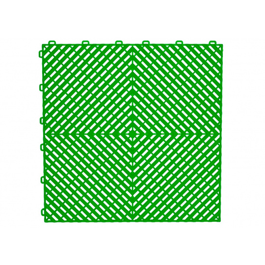 Dlaždice modulární podlahy 40 x 40 cm, barva: zelená