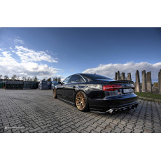 Maxton Design prodloužení spoileru pro Audi S8 D4 FL, černý lesklý plast ABS