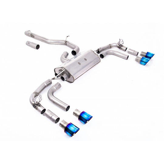 Milltek Sport výfukový systém GPF-Back bez rezonátoru (hlasitější) Re-uses Factory Valve Motors pro Volkswagen Tiguan R 320ps (s OPF/GPF) 2021-2024, typ koncovek: GT-100 titanově modré Milltek Sport výfukový systém GPF-Back bez rezonátoru (hlasitější) Re-uses Factory Valve Motors pro Volkswagen Tiguan R 320ps (s OPF/GPF) 2021-2024, typ koncovek: GT-100 titanově modré