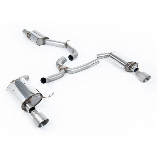 Milltek Sport výfukový systém cat-back s rezonátorem (tišší) pro Volkswagen Golf Mk7 2.0TFSI Alltrack / Estate / Station Wagon / Combi 4-Motion 2016-2021, typ koncovek: GT-100 titanium Milltek Sport výfukový systém cat-back s rezonátorem (tišší) pro Volkswagen Golf Mk7 2.0TFSI Alltrack / Estate / Station Wagon / Combi 4-Motion 2016-2021, typ koncovek: GT-100 titanium