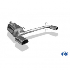 Fox Sportauspuff koncový tlumič výfuku s koncovkou 142x78 Typ 61 na obou stranách pro Opel Zafira B OPC 2005- s motorem 2.0