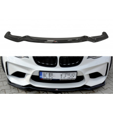 Maxton Design spoiler pod přední nárazník pro BMW M2 F87, černý lesklý plast ABS