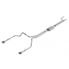 Borla Cat-Back výfukový systém "S-Type" pro Chevrolet Silverado 1500 6,2l V8, s aut. převodovkou, EC/SB, CC/SHB, 147" WB, r.v. 2019-2020, typ koncovek: karbonové