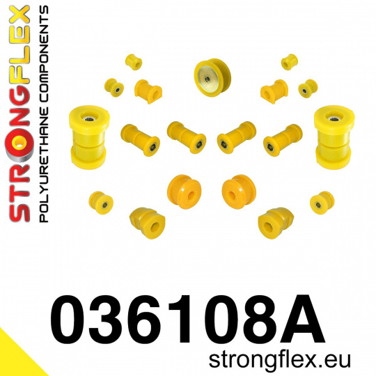 036108A: Strongflex Kompletní sada silentbloků pro zavěšení varianta SPORT