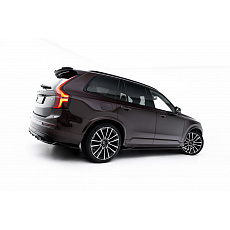 Maxton Design difuzory pod boční prahy pro Volvo XC90 Mk2 Facelift 2, černý lesklý plast ABS