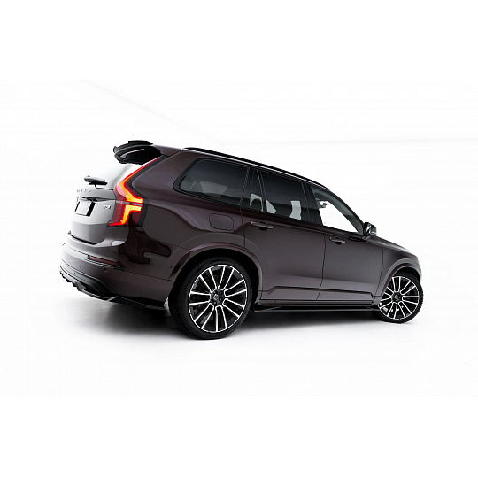 Maxton Design difuzory pod boční prahy pro Volvo XC90 Mk2 Facelift 2, černý lesklý plast ABS