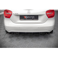 Maxton Design "Street Pro" difuzor zadního nárazníku pro Mercedes třída A W176/Standard, plast ABS bez povrchové úpravy, s černou a červenou linkou