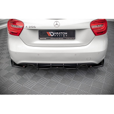 Maxton Design "Street Pro" difuzor zadního nárazníku pro Mercedes třída A W176/Standard, plast ABS bez povrchové úpravy, s černou a červenou linkou