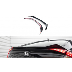 Maxton Design prodloužení spoileru pro Honda Civic Mk10, černý lesklý plast ABS