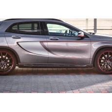 Maxton Design difuzory pod boční prahy pro Mercedes GLA X156/AMG, Carbon-Look