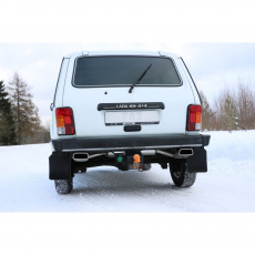 Fox Sportauspuff koncový tlumič výfuku s koncovkou 145x65 Typ 59 na obou stranách pro Lada 2010- s motorem 1.7