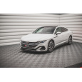 Maxton Design spoiler pod přední nárazník ver.2 pro Volkswagen Arteon R-Line Facelift, černý lesklý plast ABS