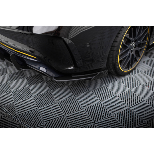 Maxton Design "Street Pro" boční difuzory pod zadní nárazník s křidélky pro Mercedes CLA C 117 Facelift 45 AMG, plast ABS bez povrchové úpravy