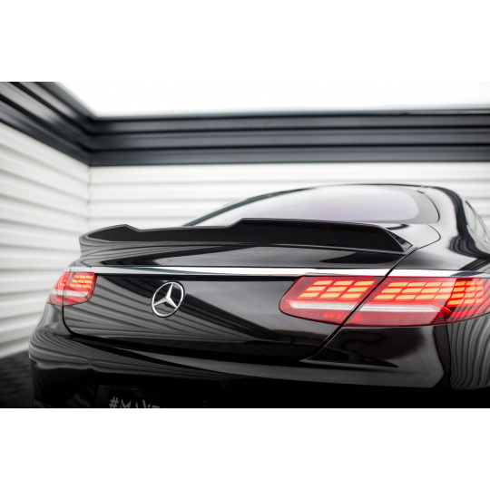Maxton Design prodloužení spoileru 3d pro Mercedes třída S W222/Coupe (C217)/AMG-Line Facelift, černý lesklý plast ABS