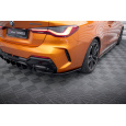 Maxton Design boční difuzory pod zadní nárazník v.5 pro BMW řada 4 G22, G22 Facelift, G23, G23 Facelift, černý lesklý plast ABS, M440i, Coupe / Cabrio