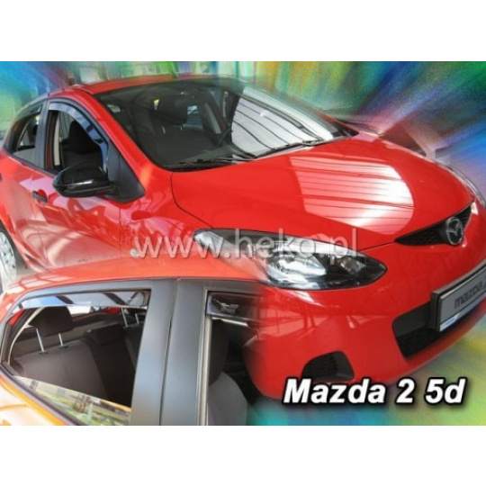 HEKO ofuky oken Mazda 2 III (2009-2014) přední + zadní