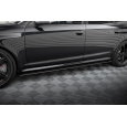 Maxton Design "Street Pro" difuzory pod boční prahy pro Audi RS6 C6, plast ABS bez povrchové úpravy, s červenou linkou