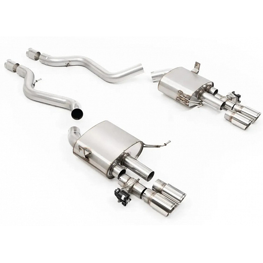 Milltek Sport výfukový systém cat-back s klapkami pro BMW řada 3 E92 M3 4.0 V8 Coupe 2007-2013, leštěné koncovky