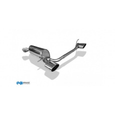 Fox Sportauspuff s koncovkou 140x90 Typ 32 na obou stranách pro Audi A1 s motorem 1.2, 1.4, 1.6 D, určeno pro nárazník Rieger