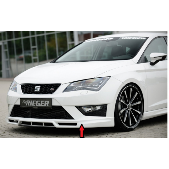 Rieger spoiler pod přední nárazník pro Seat Leon Cupra 5F 3-dvéř. (sc), 5-dvéř., 5-dvéř. (ST/Combi) před faceliftem, r.v. 03/14-12/16, plast ABS bez povrchové úpravy Rieger spoiler pod přední nárazník pro Seat Leon Cupra 5F 3-dvéř. (sc), 5-dvéř., 5-dvéř. (ST/Combi) před faceliftem, r.v. 03/14-12/16, plast ABS bez povrchové úpravy