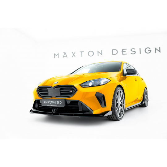Maxton Design "Street Pro" spoiler pod přední nárazník s křidélky pro BMW řada 1 F70, plast ABS bez povrchové úpravy, M-Pack