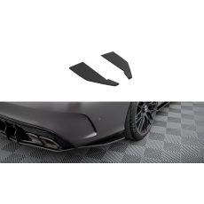 Maxton Design "Street Pro" boční difuzory pod zadní nárazník pro Mercedes třída C W205 Facelift/63 AMG/Sedan/Estate, plast ABS bez povrchové úpravy, s červenou linkou