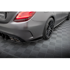 Maxton Design "Street Pro" boční difuzory pod zadní nárazník pro Mercedes třída C W205 Facelift/63 AMG/Sedan/Estate, plast ABS bez povrchové úpravy, s červenou linkou Maxton Design "Street Pro" boční difuzory pod zadní nárazník pro Mercedes třída C W205 Facelift/63 AMG/Sedan/Estate, plast ABS bez povrchové úpravy, s červenou linkou