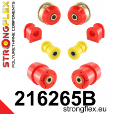 216265B: Strongflex Sada silentbloků předního zavěšení a zadního nosníku 216265B: Strongflex Sada silentbloků předního zavěšení a zadního nosníku