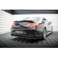 Maxton Design středový spoiler pod zadní nárazník s žebrováním pro Mercedes třída S W222/Coupe (C217)/AMG-Line Facelift, černý lesklý plast ABS