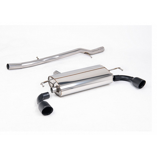 Milltek Sport výfukový systém cat-back bez rezonátoru (hlasitější) pro Volkswagen Golf Mk4 R32 3.2 V6 4WD 2002-2005, typ koncovek: GT-100 černé