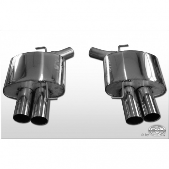 Fox Sportauspuff koncový tlumič výfuku s koncovkou 2x80 Typ 10 na obou stranách pro BMW řada 5 F10 2011- s motorem 3.0