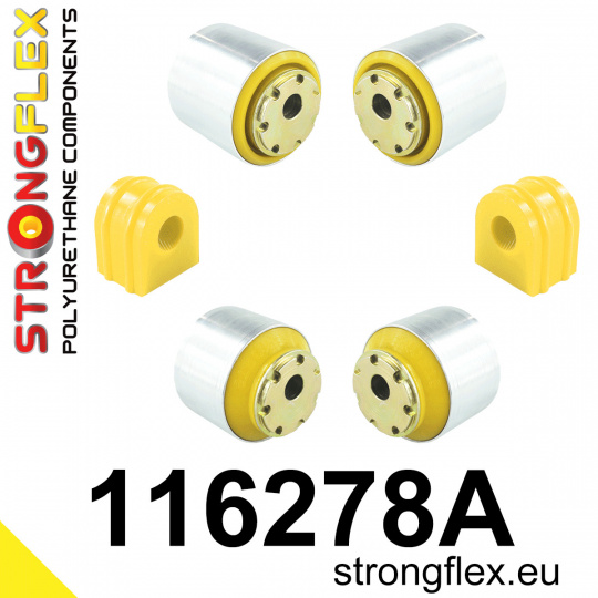 116278A: Strongflex Sada silentbloků předního zavěšení varianta SPORT
