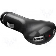 Automobilový napájecí zdroj 5V/1x2A, 5V/2x1A USB černý