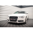Maxton Design spoiler pod přední nárazník pro Audi A5 8T FL, černý lesklý plast ABS, Coupe