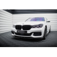 Maxton Design spoiler pod přední nárazník ver.2 pro BMW řada 7 G11 M-Pack, G12 M-Pack, černý lesklý plast ABS