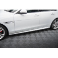Maxton Design difuzory pod boční prahy pro Jaguar XE Mk1 R-Sport, černý lesklý plast ABS