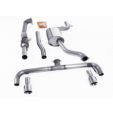 Milltek Sport výfukový systém Turbo-back vč. Hi-Flow sportovního katalyzátoru 3" Race System pro Volkswagen Scirocco R 2009-2016, typ koncovek: GT-100 leštěné Milltek Sport výfukový systém Turbo-back vč. Hi-Flow sportovního katalyzátoru 3" Race System pro Volkswagen Scirocco R 2009-2016, typ koncovek: GT-100 leštěné