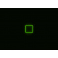 Kompletní LED čtyřhranné svítidlo zelené, rozměr: 1 element 44 x 44 cm