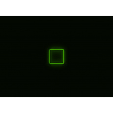 Kompletní LED čtyřhranné svítidlo zelené, rozměr: 1 element 44 x 44 cm Kompletní LED čtyřhranné svítidlo zelené, rozměr: 1 element 44 x 44 cm