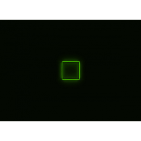 Kompletní LED čtyřhranné svítidlo zelené, rozměr: 1 element 44 x 44 cm