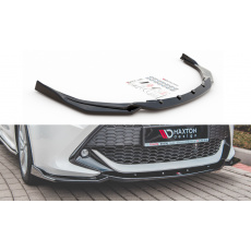 Maxton Design spoiler pod přední nárazník ver.2 pro Toyota Corolla XII 2019-/Touring Sports, černý lesklý plast ABS