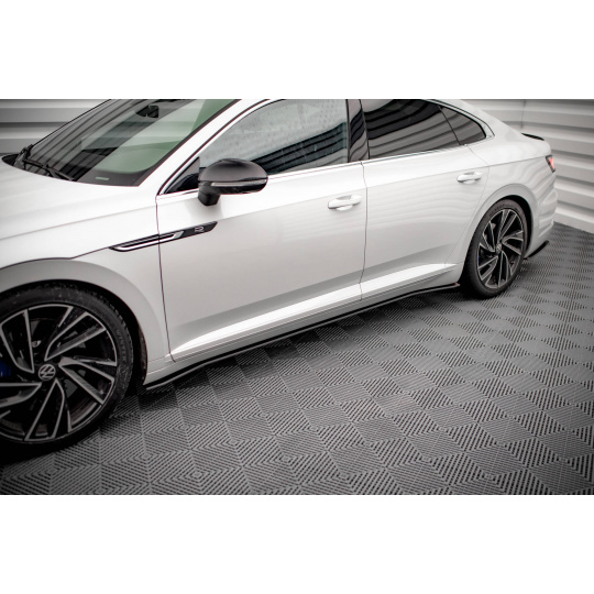 Maxton Design "Street Pro" difuzory pod boční prahy ver.2 pro Volkswagen Arteon R, plast ABS bez povrchové úpravy