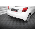 Maxton Design středový spoiler zadního nárazníku pro Toyota Yaris Mk3 Facelift, černý lesklý plast ABS