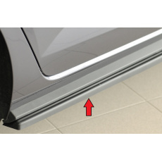 Rieger spoiler pod boční práh mont. strana pravá pro Volkswagen Polo AW 5-dvéř., r.v. 06/21-, plast ABS bez povrchové úpravy