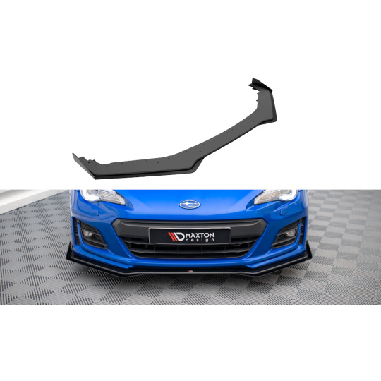 Maxton Design "Street Pro" spoiler pod přední nárazník s křidélky ver.1 pro Subaru BRZ Mk1 Facelift, plast ABS bez povrchové úpravy