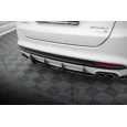 Maxton Design "Street Pro" difuzor zadního nárazníku pro Ford Mondeo Mk5 Facelift, plast ABS bez povrchové úpravy, s černou a červenou linkou